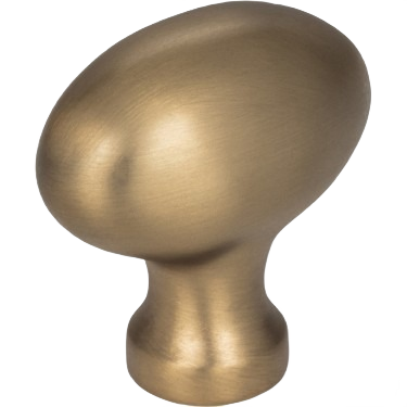Oval satin bronze cabinet knob with smooth finish for furniture hardware and home improvement projects under $50 category