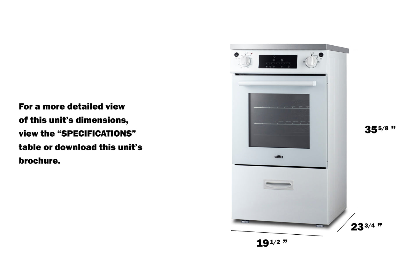 20" Wide Induction Range