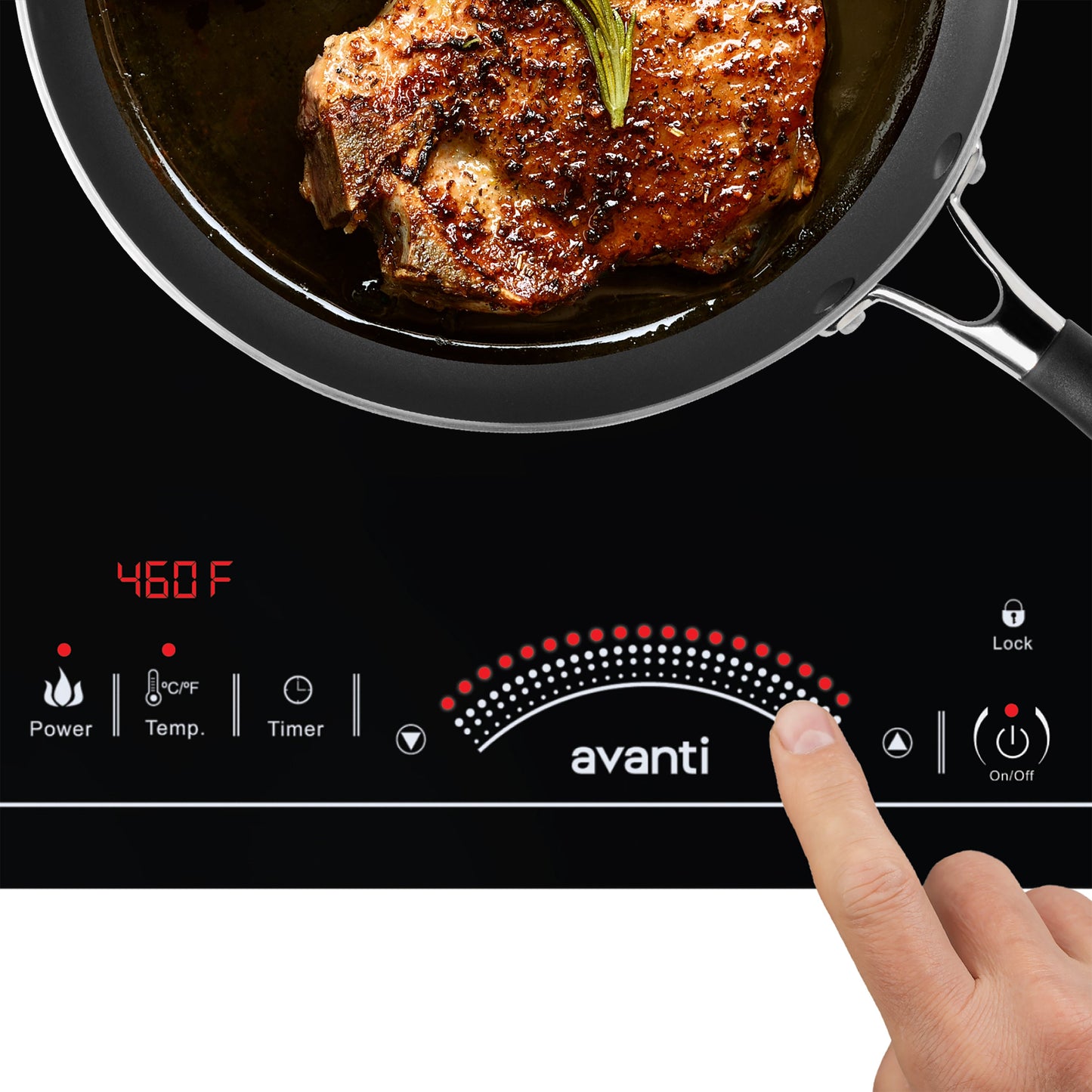Avanti Portable Induction Cooktop - Black