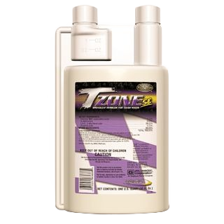 Bottle of T ZONE 1 QUART WEED KILLER herbicide with measuring cup for lawn care under $50 collection