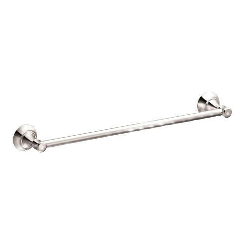 Chrome towel bar with sleek modern design for bathroom accessories and home improvement projects