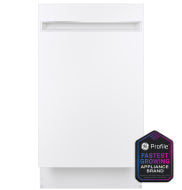 GE Profile™ ENERGY STAR® 18" ADA Compliant Stainless Steel Interior Dishwasher with Sanitize Cycle