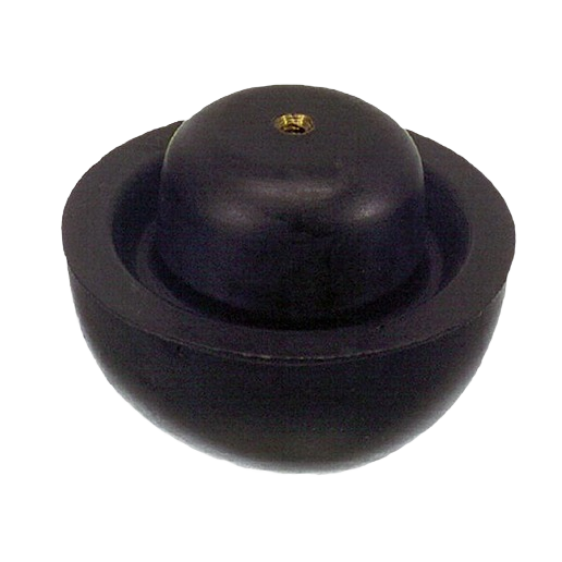 Durable black rubber toilet tank ball designed for plumbing repair and replacement in toilet parts under $25 collections