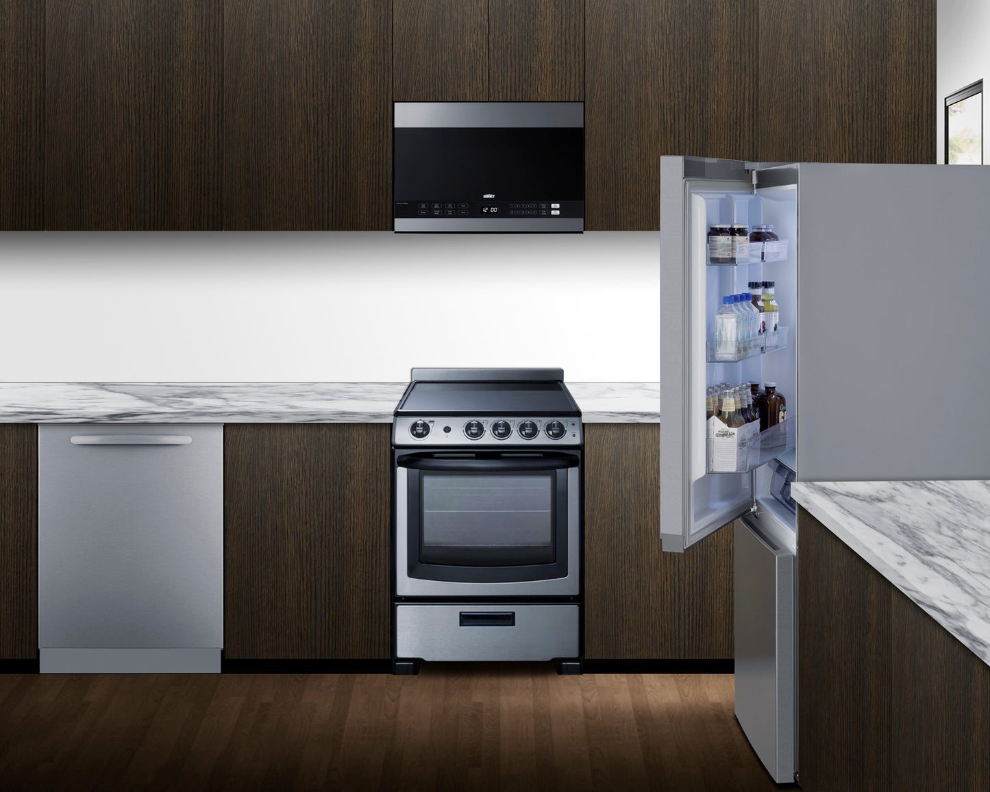 30" Wide Bottom-Mount Refrigerator-Freezer, Counter Depth