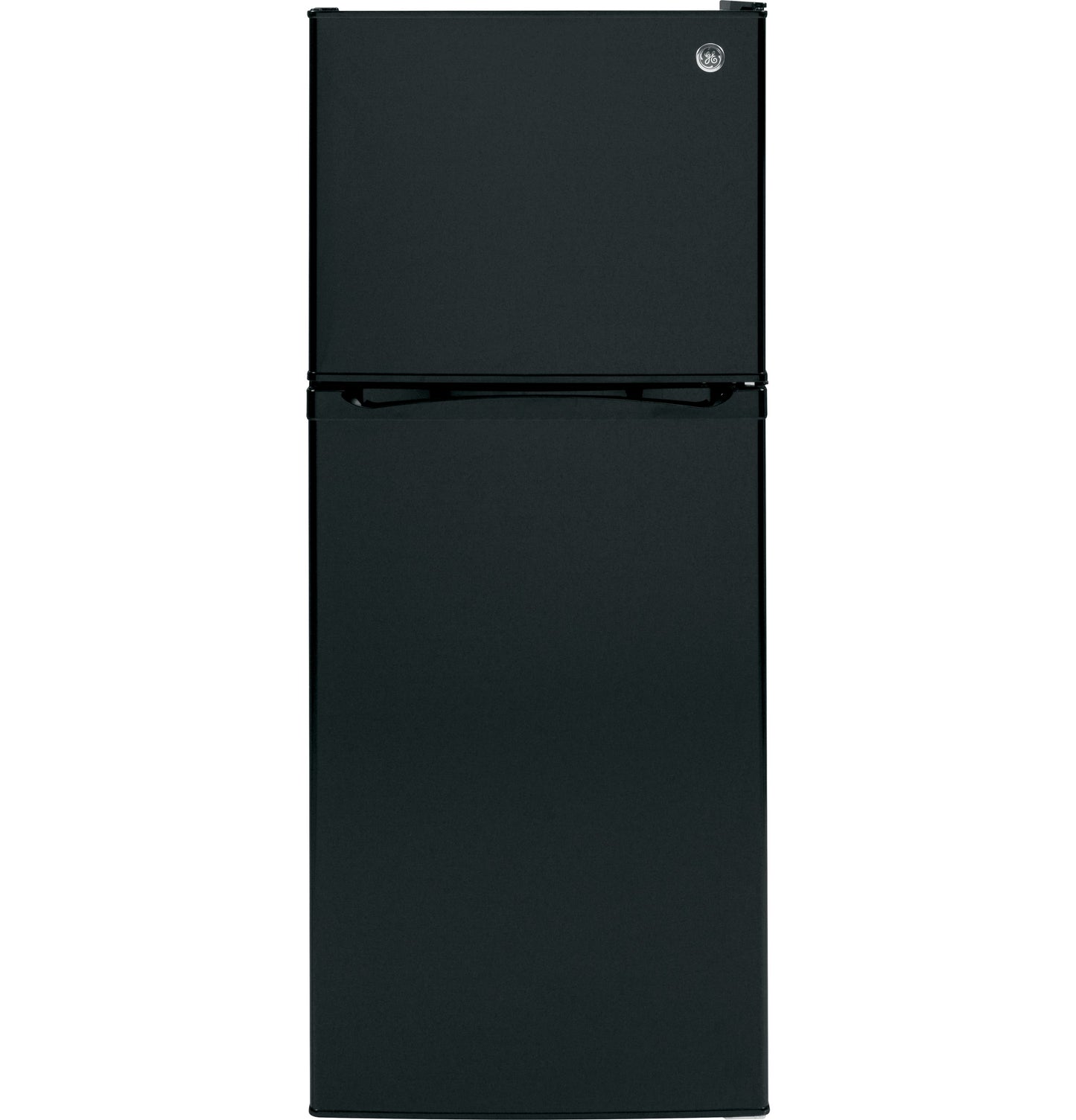 Black top-freezer refrigerator with minimalist design from Refrigerators and Kitchen & Kitchenware collections