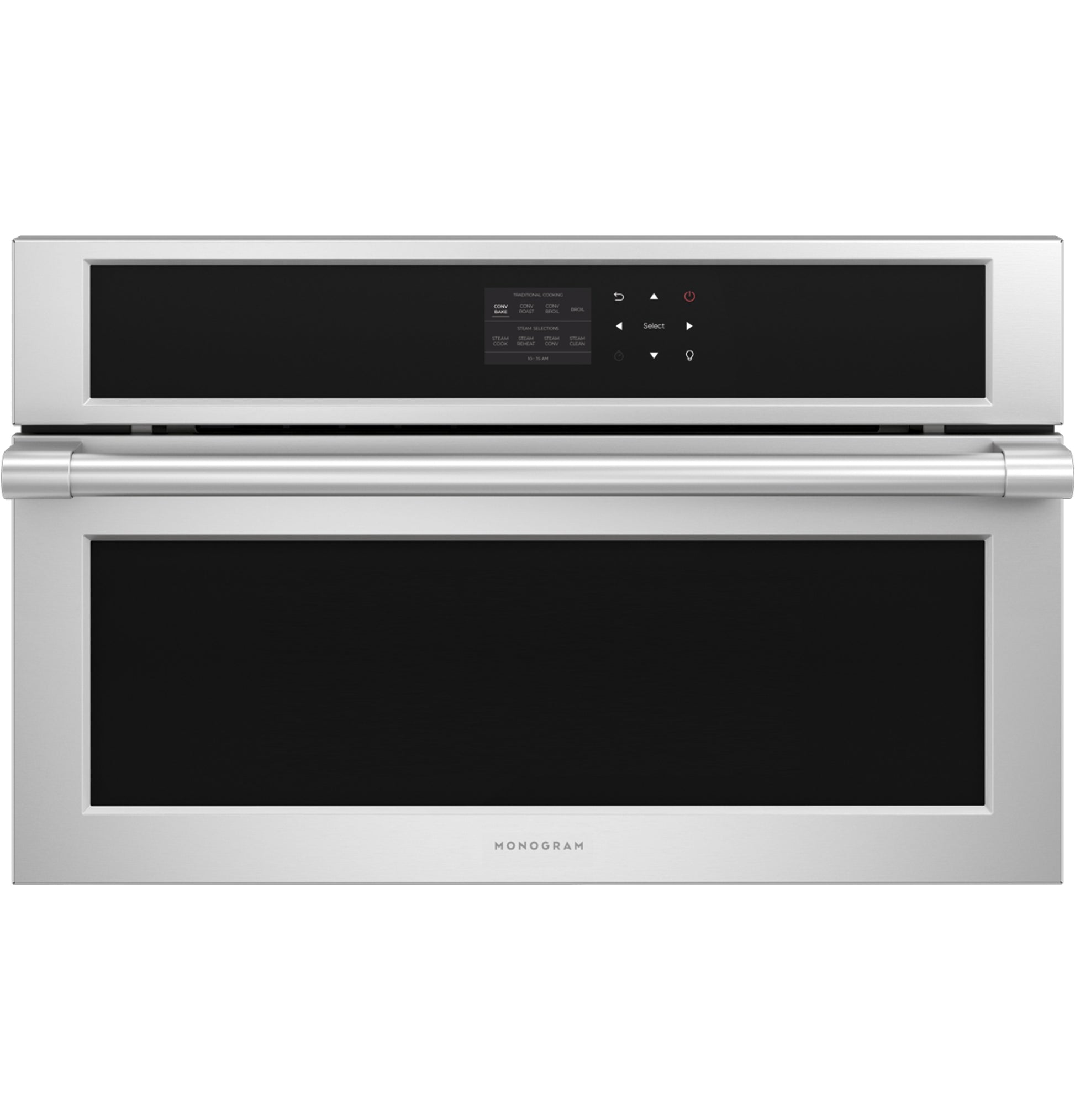 Stainless steel steam oven with digital touchscreen and control panel from Wall Ovens and Kitchen & Kitchenware collections