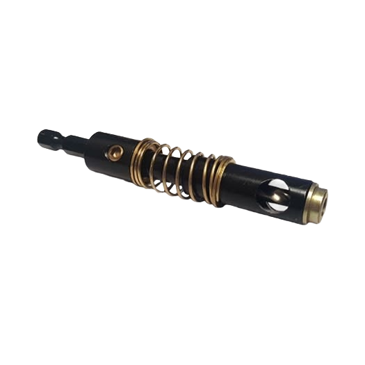 Self-centering shelf pin bit with spring mechanism for precise depth drilling in tool accessories under $50 collections