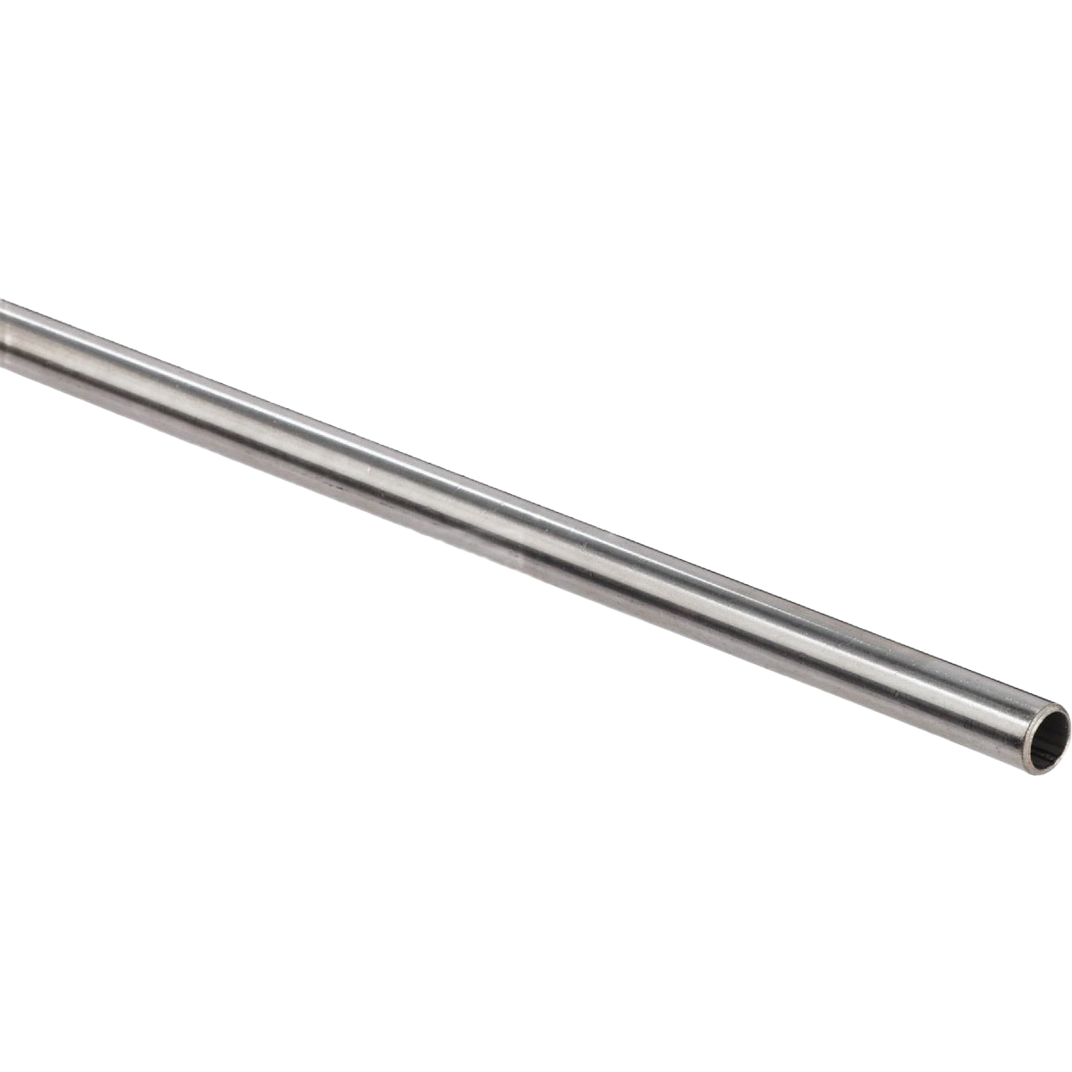 Stainless steel round tube stock with smooth finish, ideal for hardware and home improvement projects under $50.
