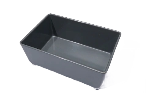 Slate gray rectangular organizing tray for countertop storage and dorm organization under $50 collections