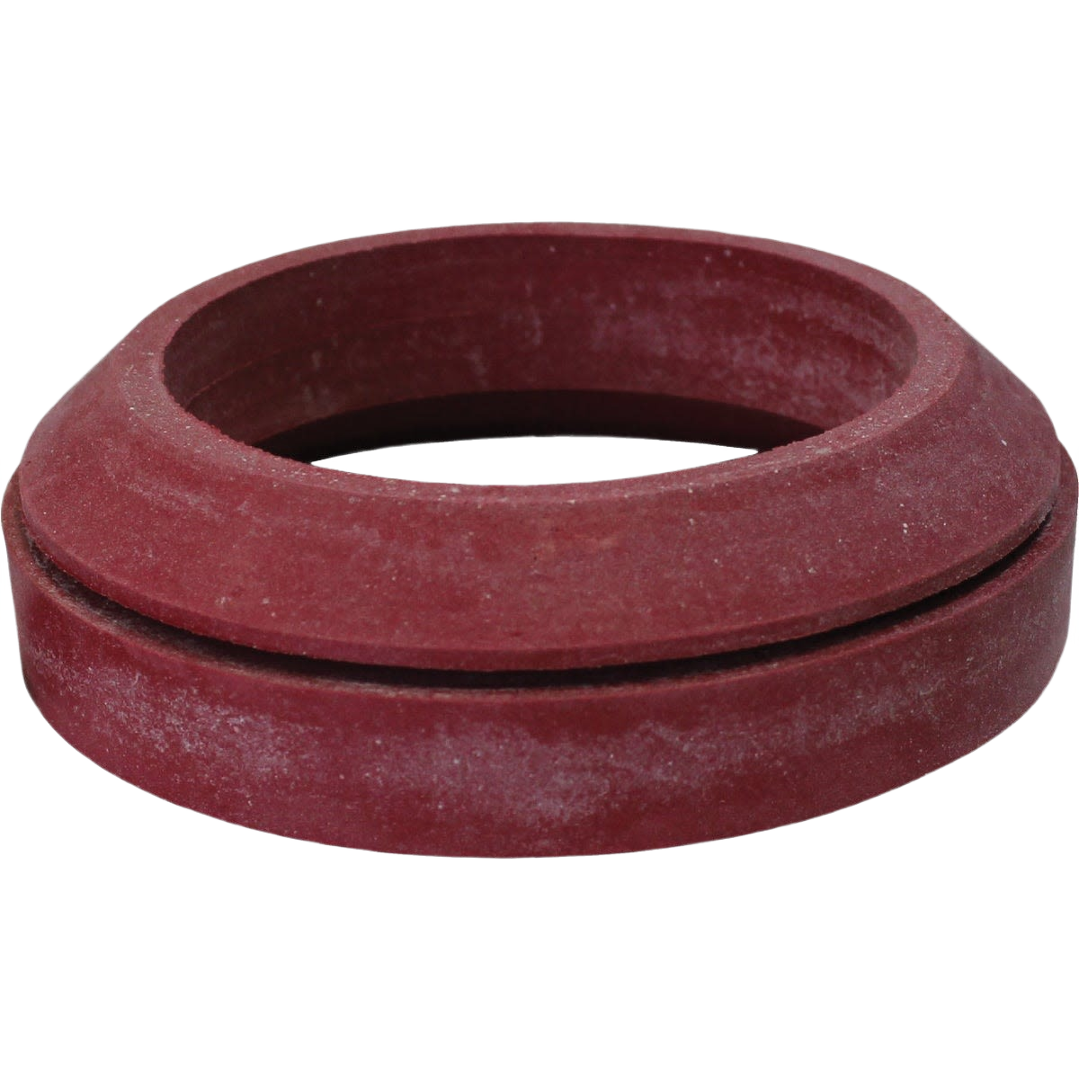 Red sponge rubber toilet tank to bowl gasket for plumbing parts and home improvement repairs