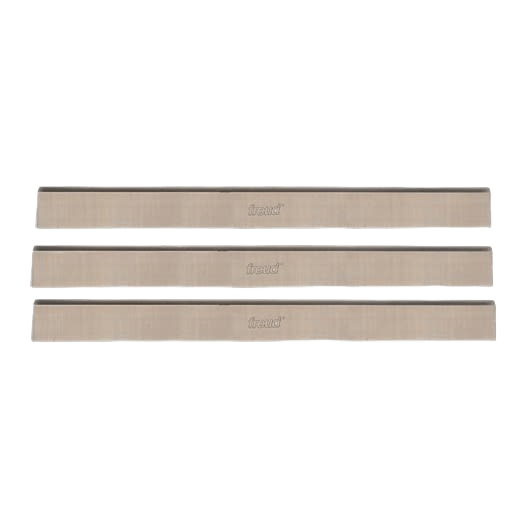 Set of three high-speed steel jointer knives for woodworking tool accessories and precise home improvement tasks