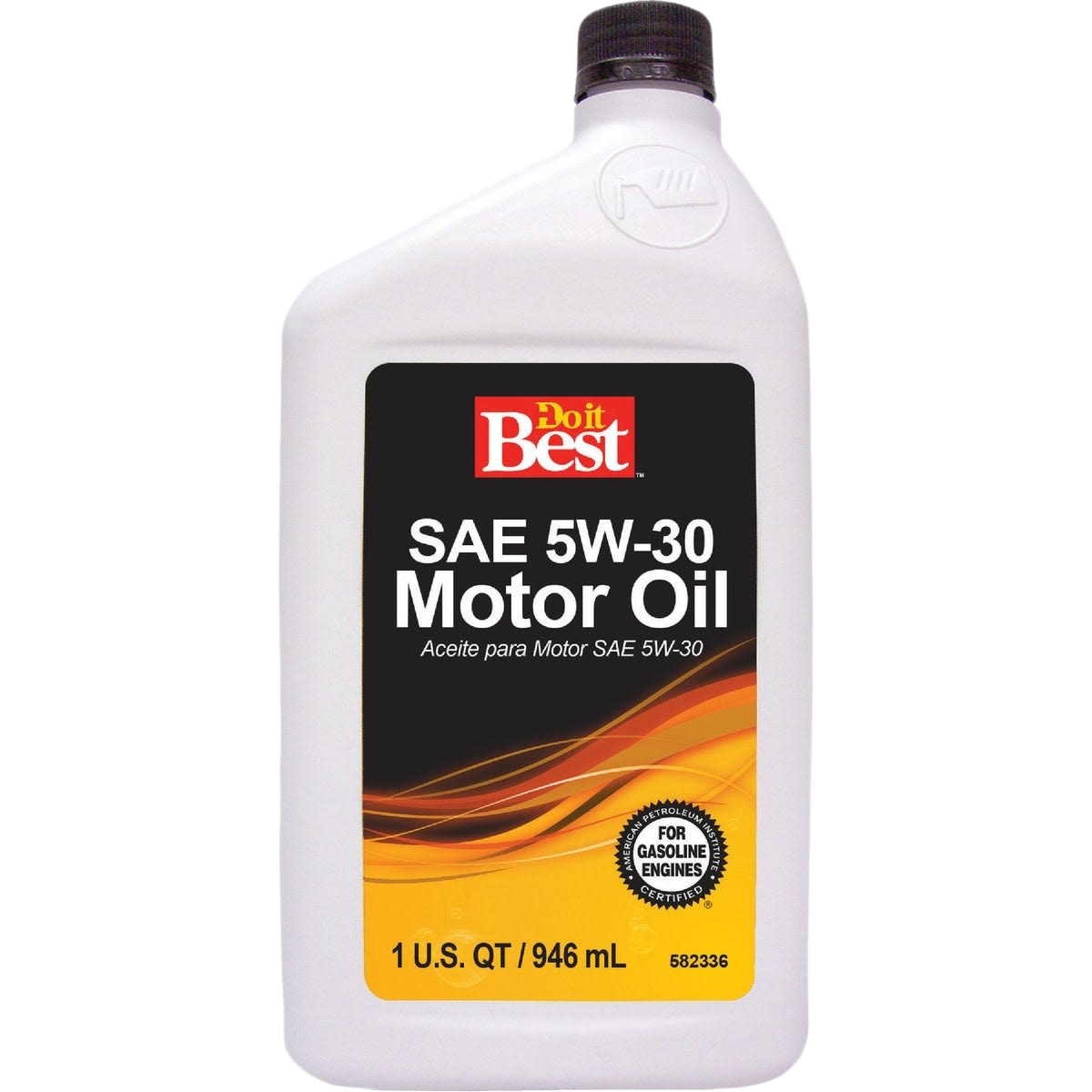 White 1-quart container of SAE 5W-30 motor oil for gasoline engines in automotive and motor oils accessories under $50
