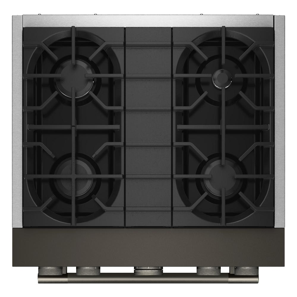 30-Inch 4 Burner Commercial-Style Dual Fuel Range with No Preheat Air Fry Mode