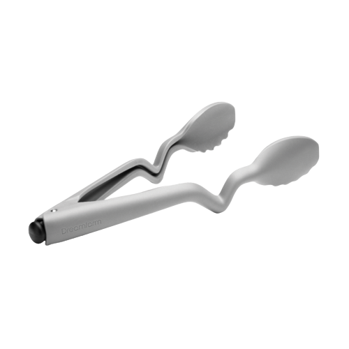 10.5-inch lightweight kitchen tongs with curved design, ideal for cooking utensils and kitchen gadgets collections