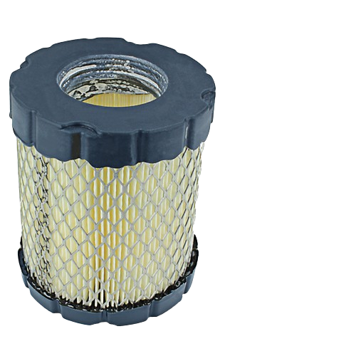Cylindrical air filter with black end caps and metal mesh for John Deere parts and lubricants collections