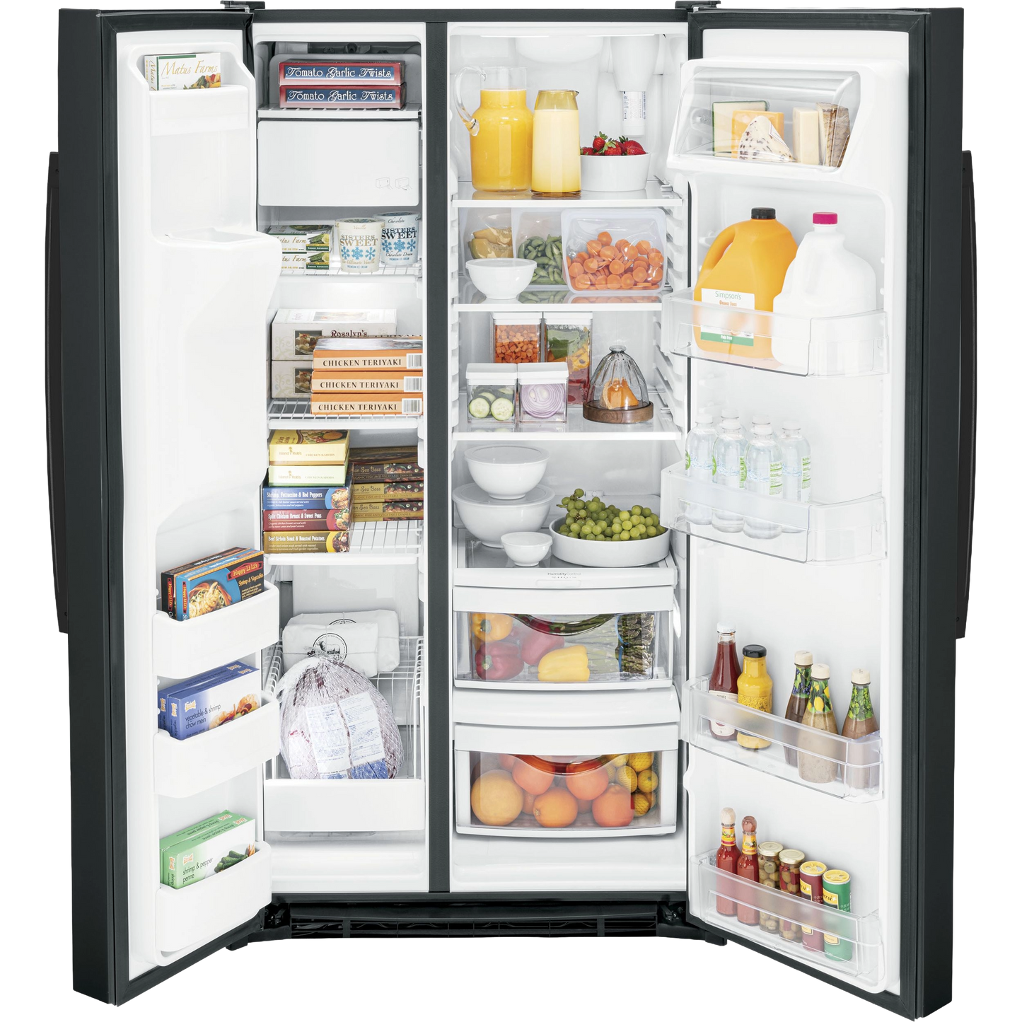 GE® ENERGY STAR® 25.3 Cu. Ft. Side-By-Side Refrigerator