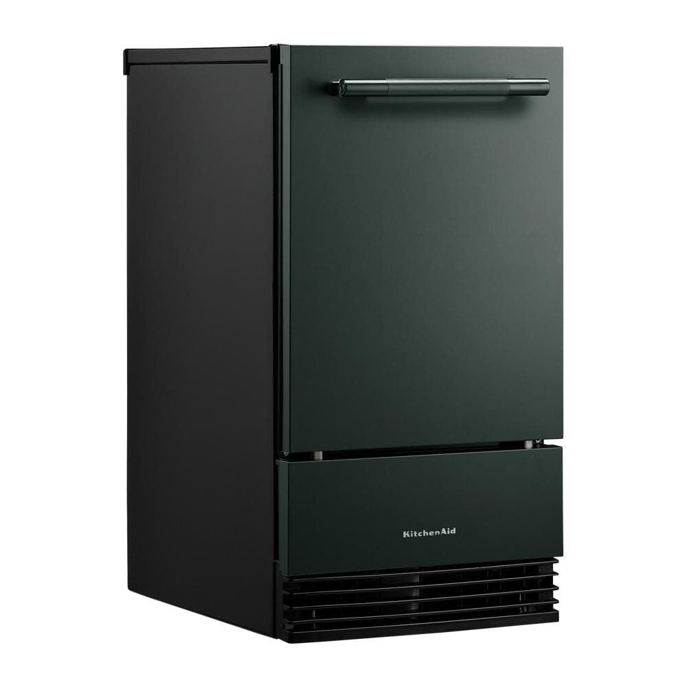 18-inch automatic ice maker in dark finish with stainless steel handle for Freezers & Ice Makers and KitchenAid collections