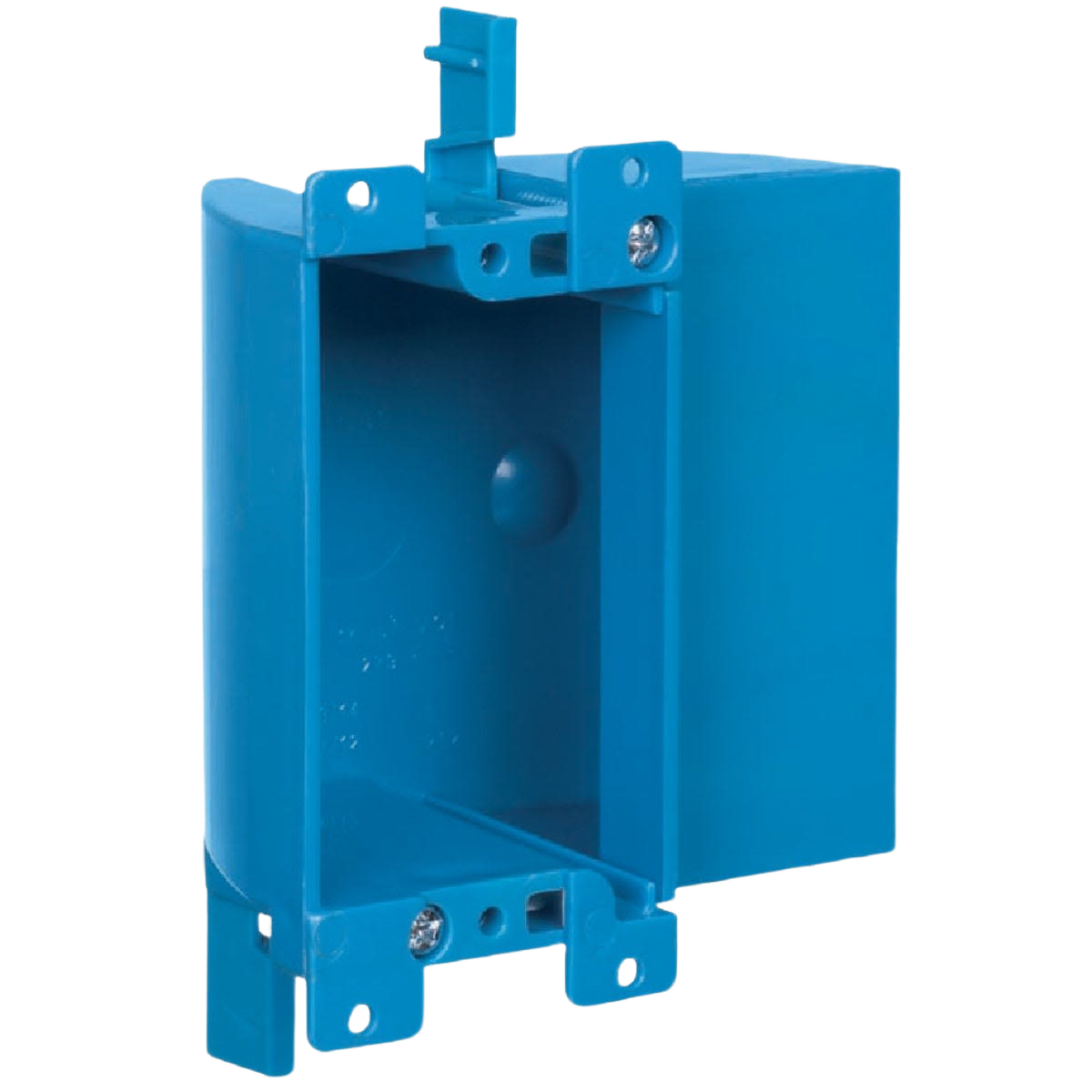 Blue PVC electrical wall box for safe wiring installation in home improvement and electrical conduit projects under $50 collection