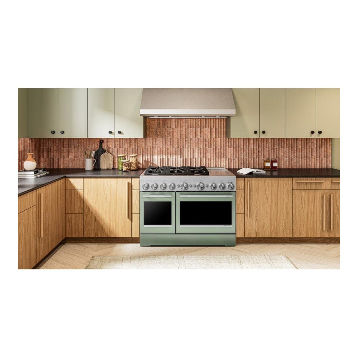 48-Inch 6 Burner Commercial-Style Dual Fuel Range with Griddle