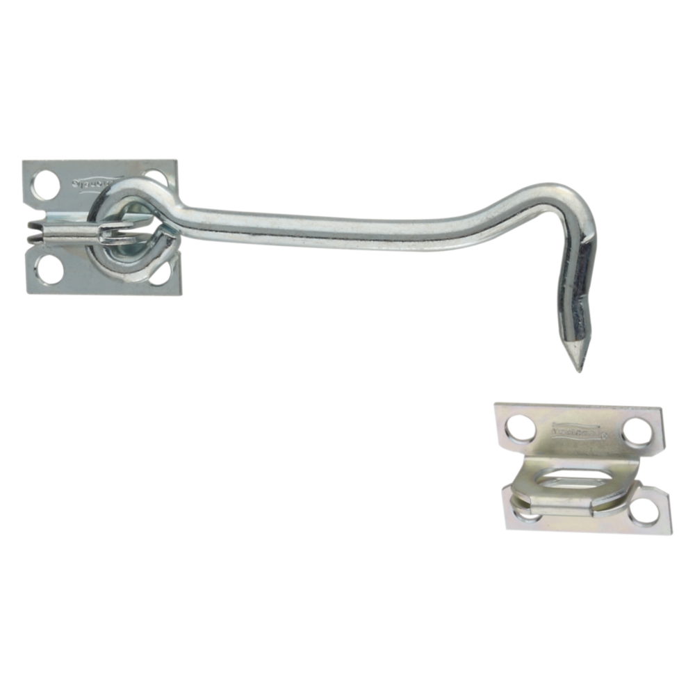 Zinc-plated gate hook and latch set for securing doors and gates in hardware and door accessory collections under $50