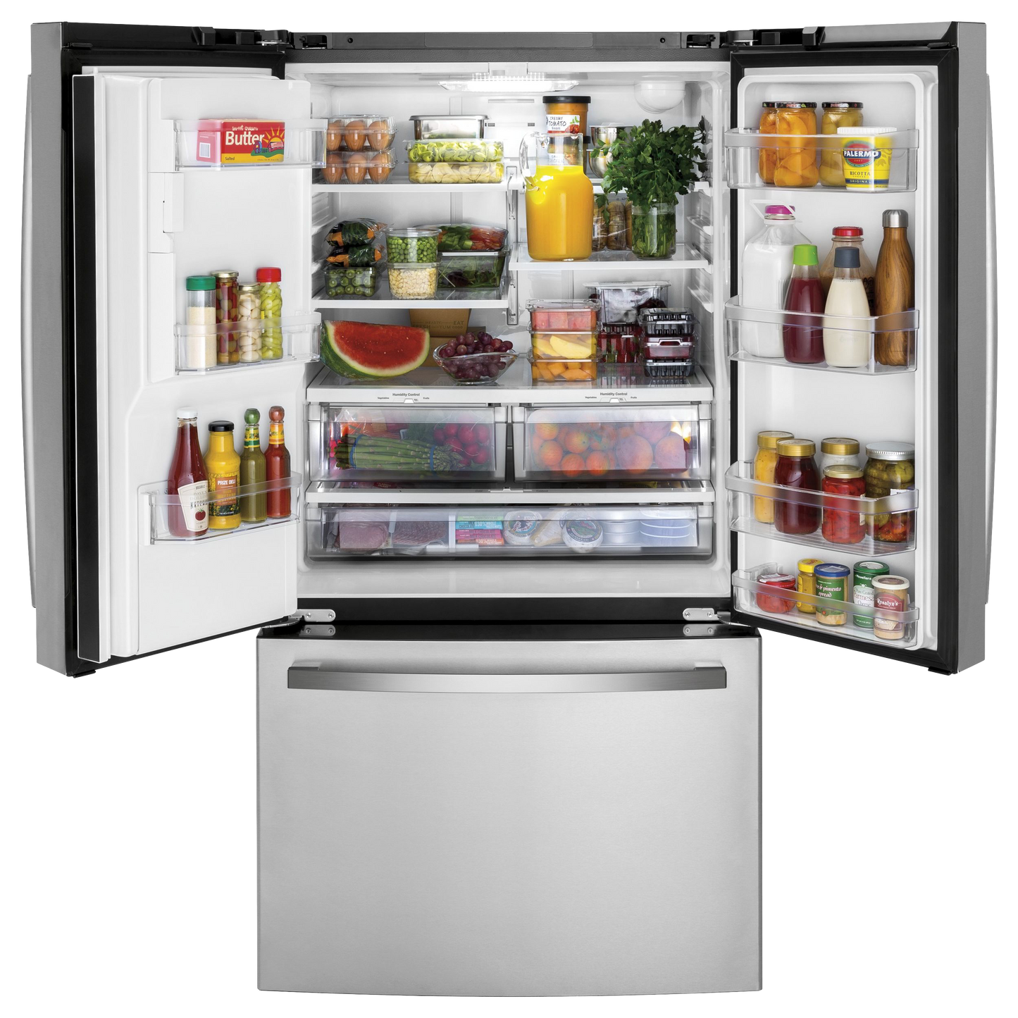 GE® ENERGY STAR® 20.6 Cu. Ft. Fingerprint Resistant Counter-Depth French-Door Refrigerator