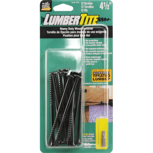 Pack of 12 heavy duty wood screws with low-profile heads in Hardware and Lumber & Building Materials collections