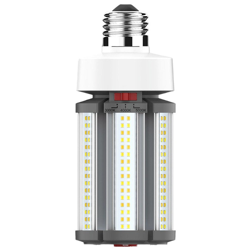 Selectable LED medium base light bulb with multiple color temperature options for home improvement lighting needs