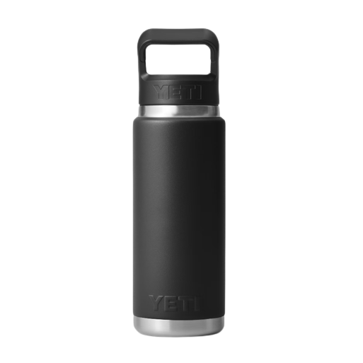 Matte black insulated stainless steel bottle with handle cap from Drinkware and Kitchen & Kitchenware collections
