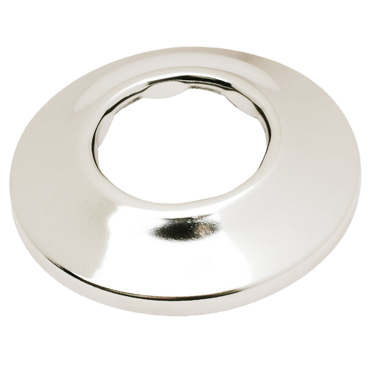 Chrome-plated 1-1/2 inch outer diameter flange for plumbing applications in Pipes & Fittings and Home Improvement collections
