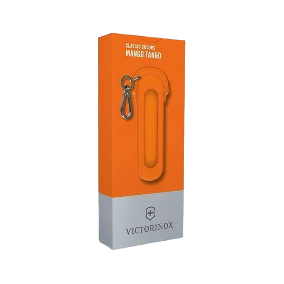 Orange silicone carrying case for headphones with metal clip, suitable for multi-tools and home improvement under $50 collections