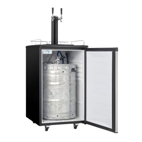 5.4 CuFt. Dual-Tap Beer Keg Cooler, Worktop