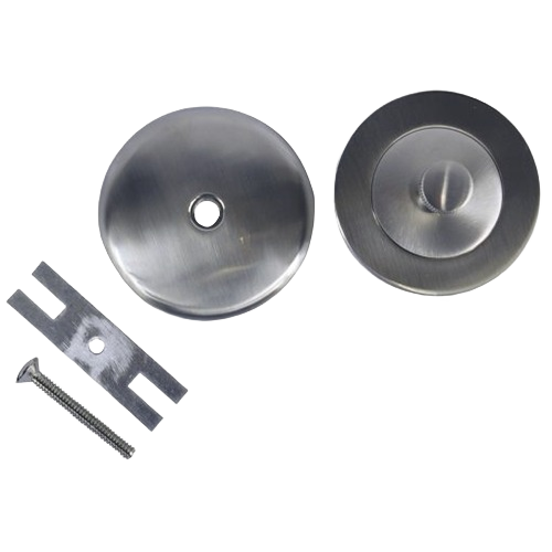Stainless steel tub drain trim kit with overflow parts for plumbing repair and home improvement projects under 50 dollars