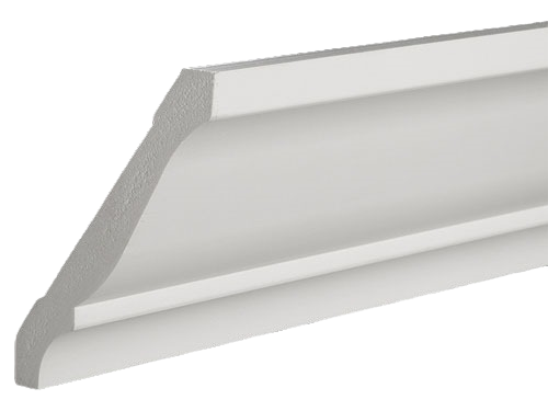 White crown moulding with smooth profile for Lumber & Building Materials and Home Improvement collections under $100