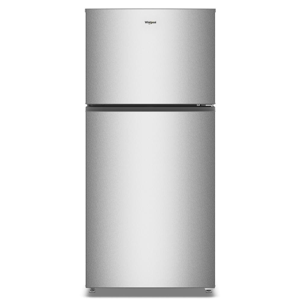 Stainless steel top freezer refrigerator with minimalist design from refrigerators and kitchen collections