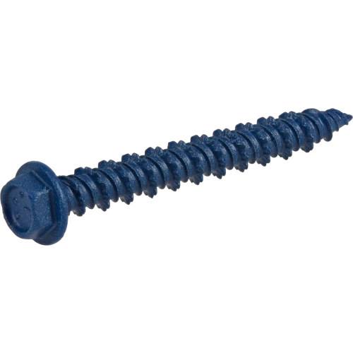 Blue hex washer-head concrete screw anchor for secure fastening in hardware and home improvement projects under $50 collections