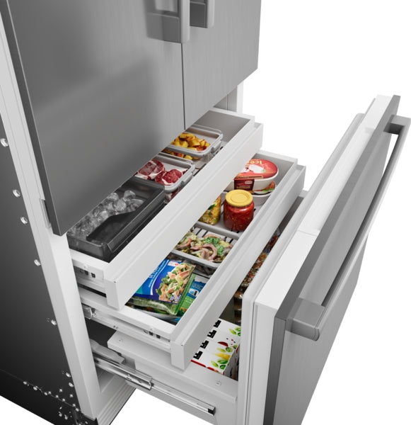 Benchmark™, Built-in Bottom Freezer Refrigerator, 36'', Softclose® Flat Hinge