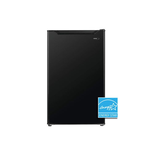 Compact black Danby refrigerator with smooth door and Energy Star label in Kitchen & Kitchenware at Hartville Hardware