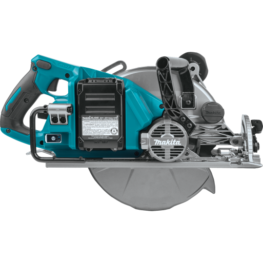 Cordless circular saw with rear handle and brushless motor for woodworking and power tool use in home improvement collections