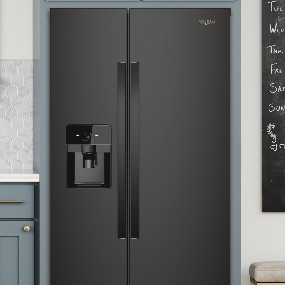 36-inch Wide Side-by-Side Refrigerator - 25 cu. ft.