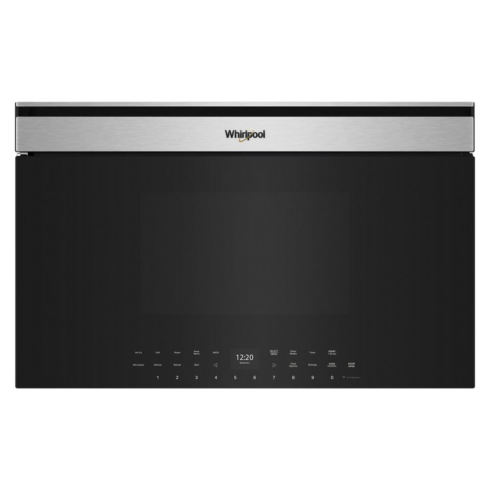 Built-in 30-inch smart microwave oven with touchscreen controls and stainless steel trim from kitchen appliances collection