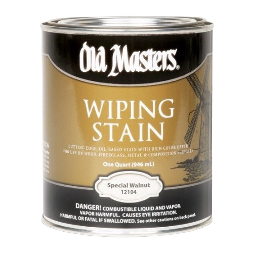 Old Masters oil-based wiping stain in special walnut finish for interior stains and wood finishing projects under $50