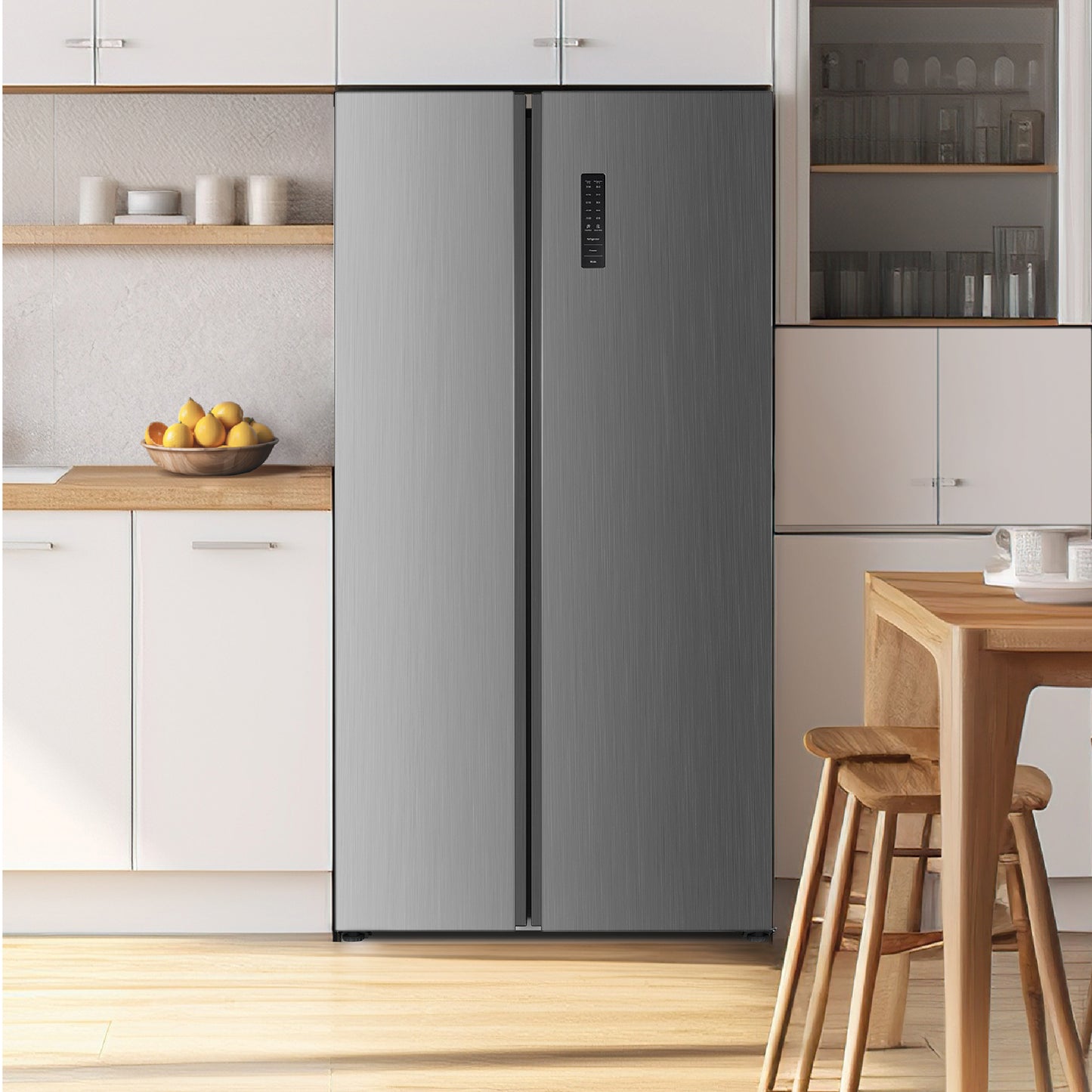 Element Electronics 21.4 cu. ft. Side-by-Side Refrigerator - Stainless Steel (ERX21FDS)