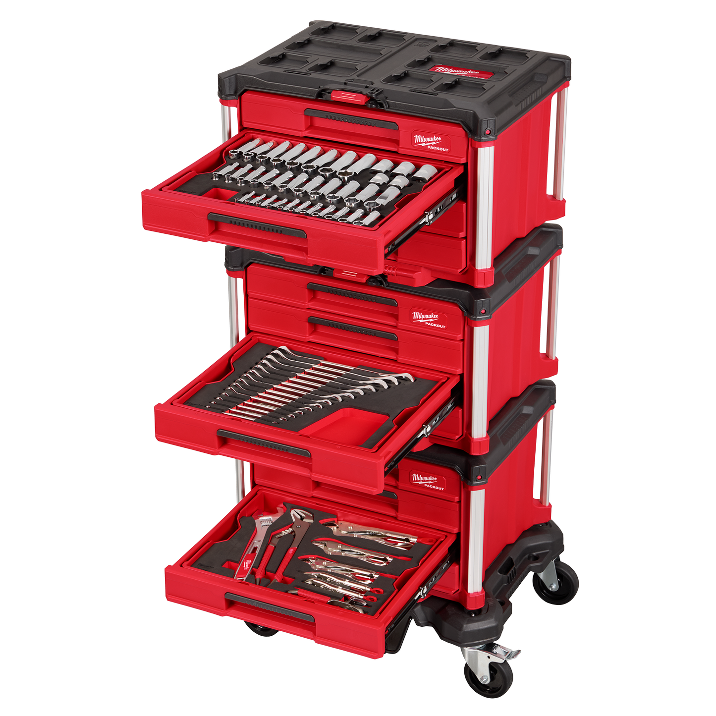 Milwaukee 366pc. Master Mechanics Hand Tool Set with PACKOUT™ Drawers and Dolly