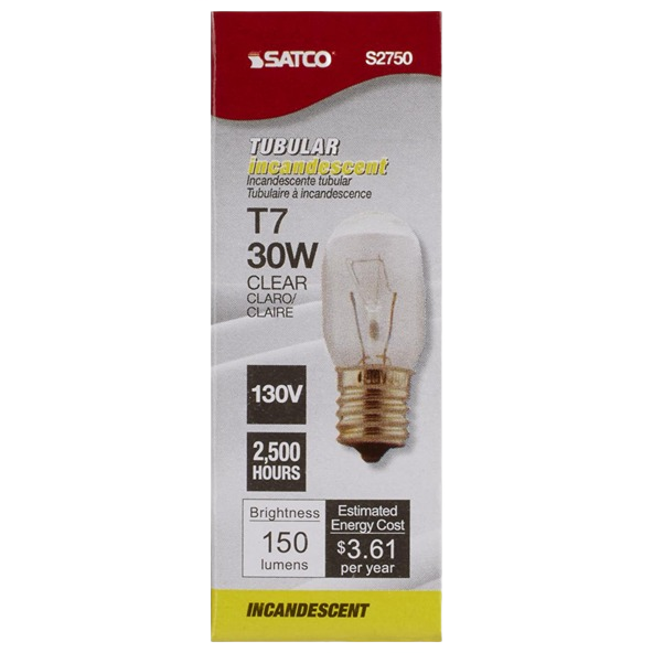 Clear tubular incandescent light bulb with intermediate base for Lighting & Ceiling Fans and Electrical collections