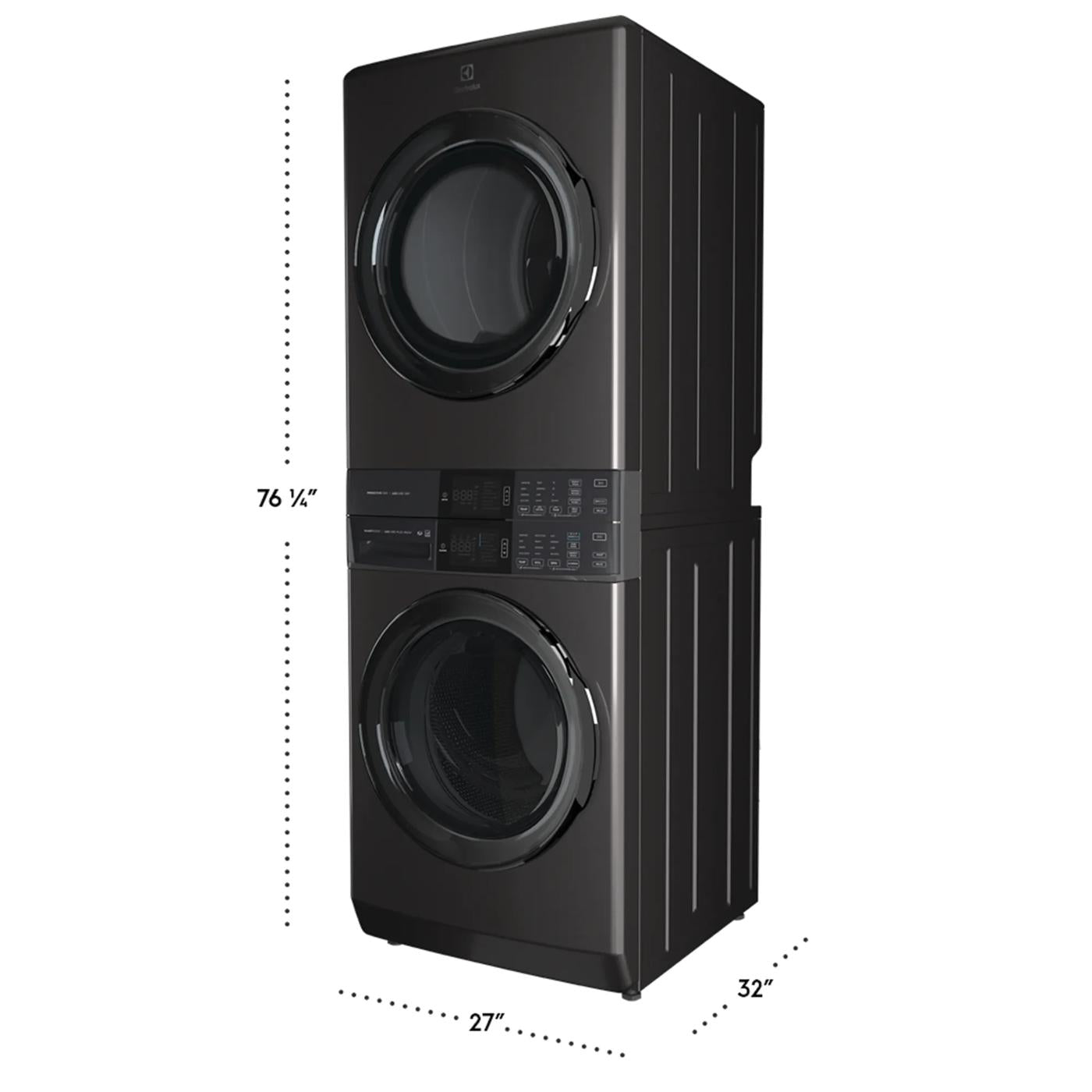Laundry Tower Single Unit Front Load 4.5 Cu. Ft. Washer & 8 Cu. Ft. Gas Dryer