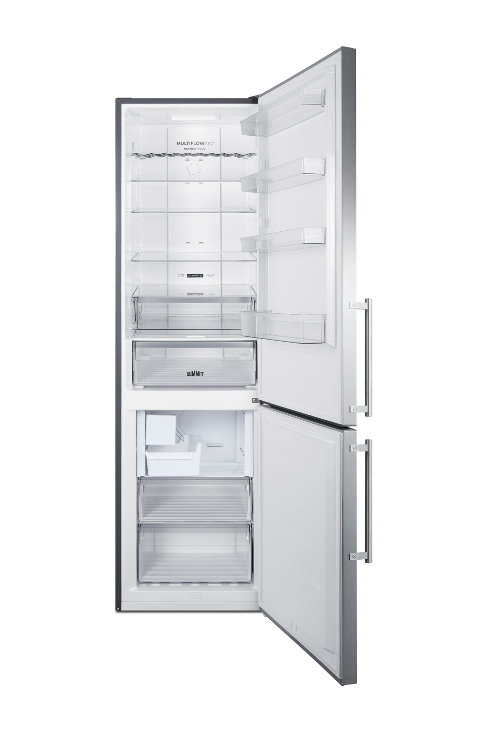 24" Wide Bottom Freezer Refrigerator With Icemaker
