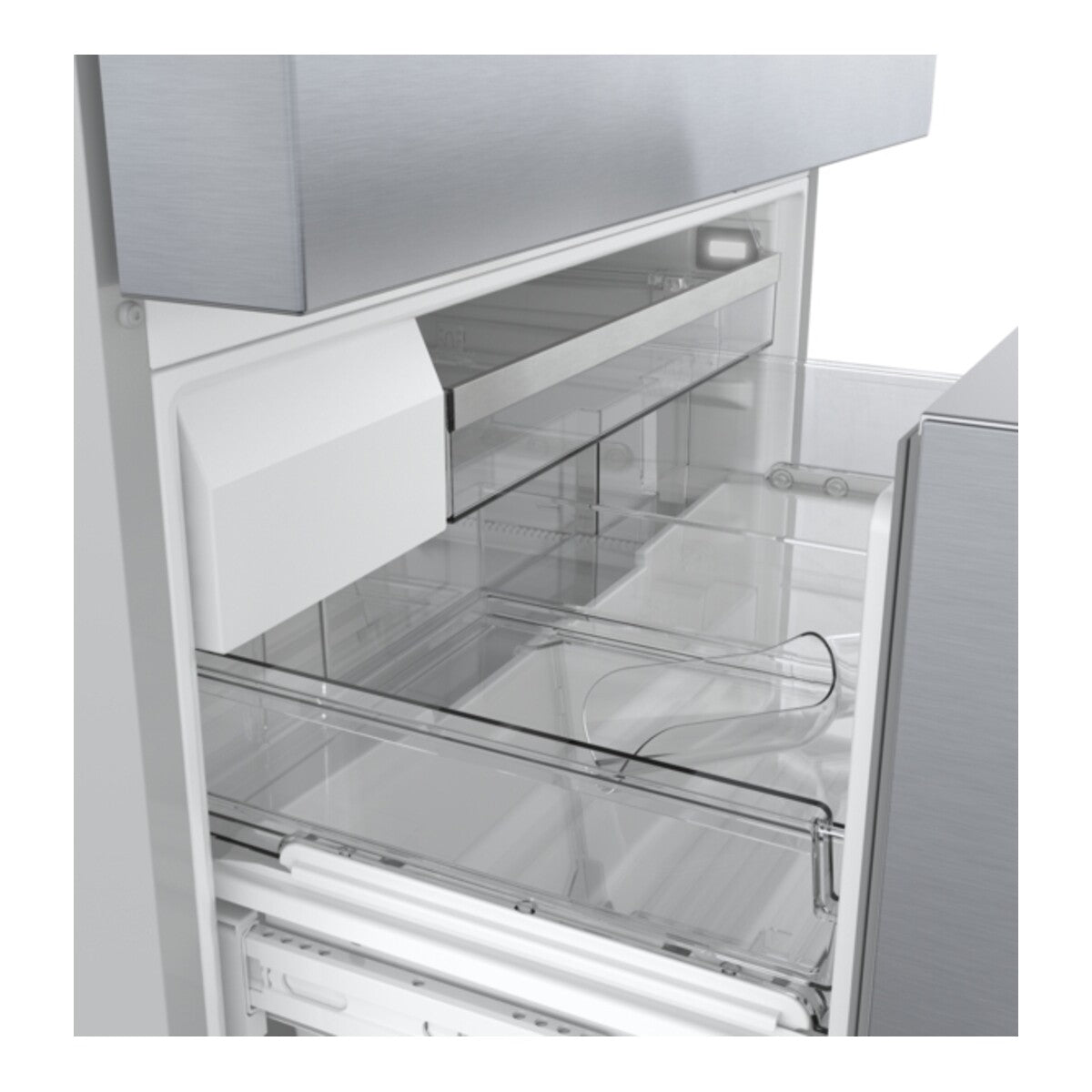 800 Series, French Door Bottom Mount Refrigerator, 36_IN, Brushed steel