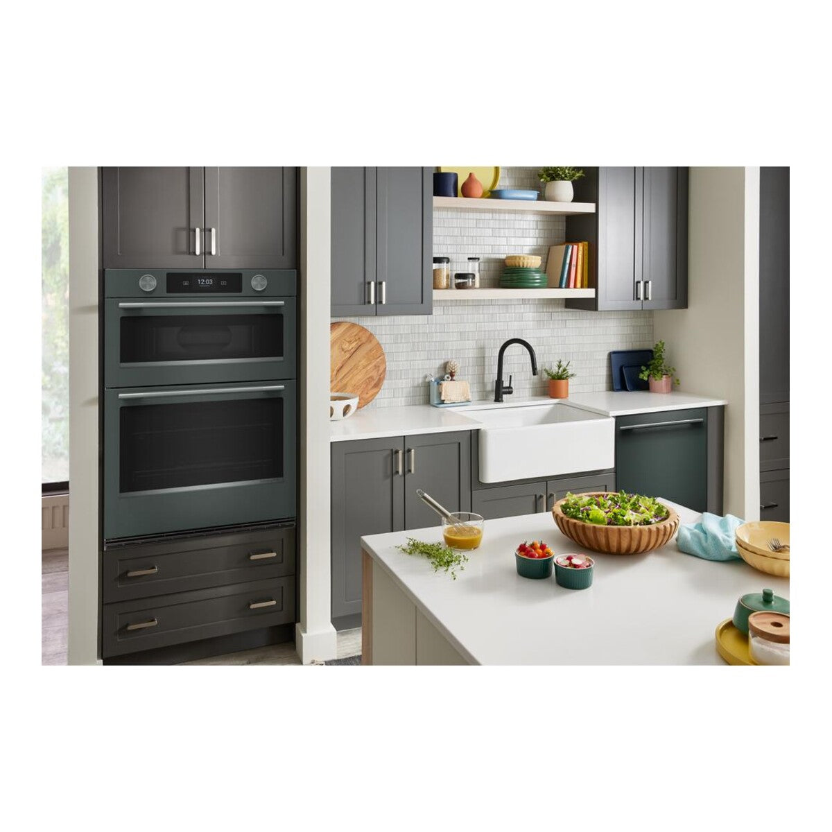 30-inch Smart Electric Combo Wall Oven with Assisted Cooking Modes - Juniper