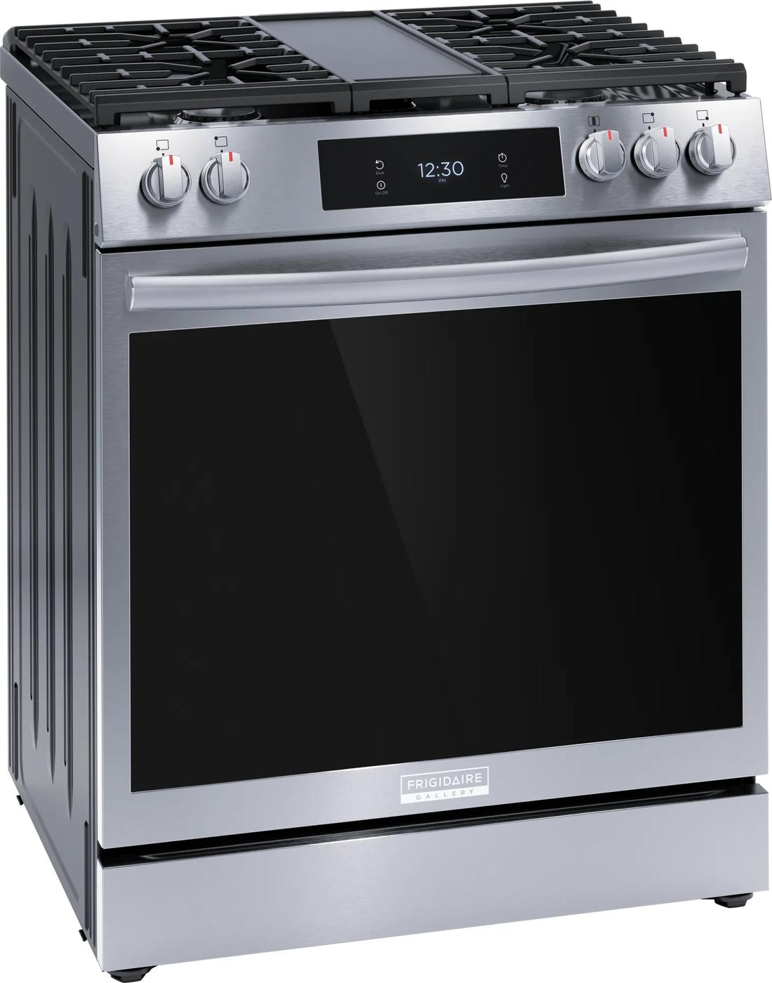 30" Front Control Gas Range with Total Convection
