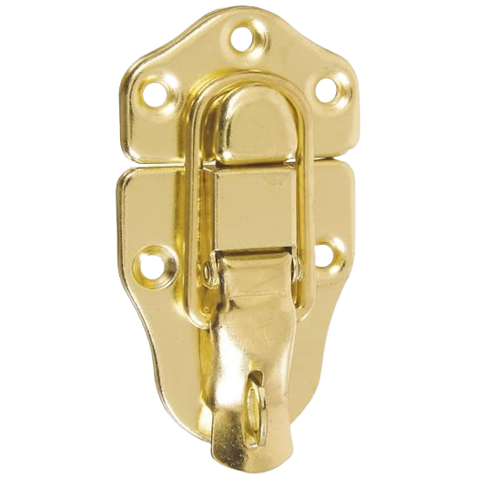Brass finish lockable draw catch with steel construction for cabinet and furniture hardware under $50 collection